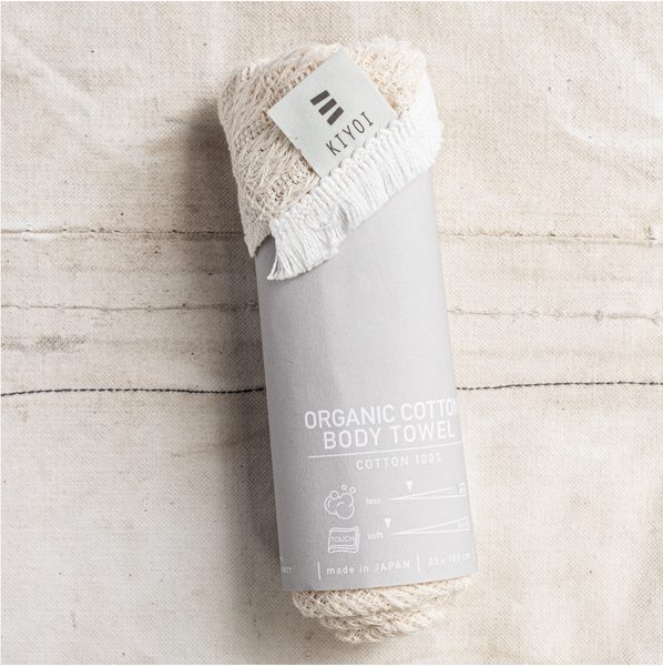 Japanese Organic Cotton Body Wash Towel - The Lost + Found Department