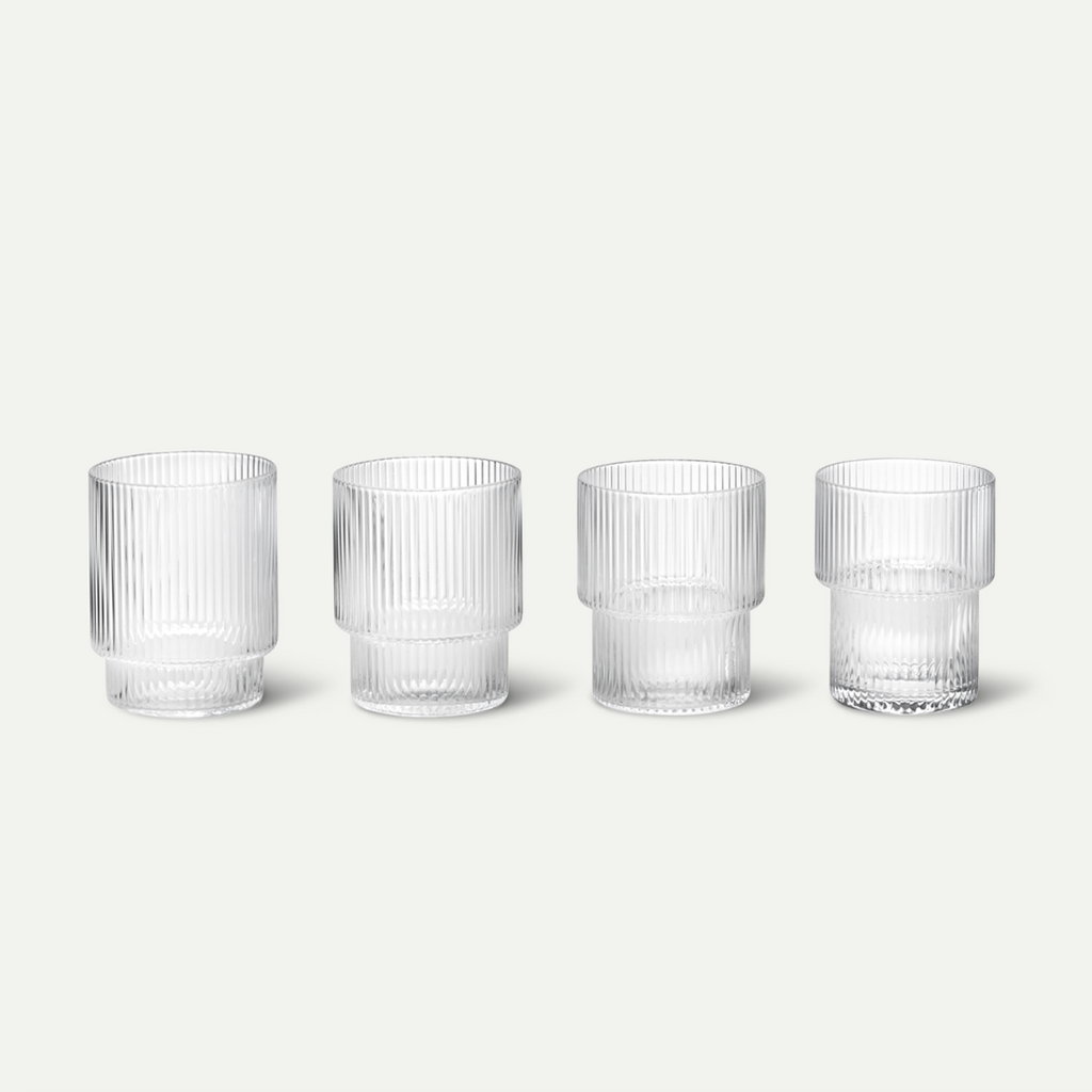 + Ferm Living Ripple Tumblers Set of 4 - The Lost + Found Department