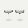 + Ferm Living Ripple Champagne Coup Set of 2 - The Lost + Found Department
