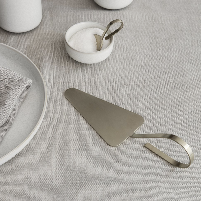 + Ferm Living Fein Brass Cake Server - The Lost + Found Department