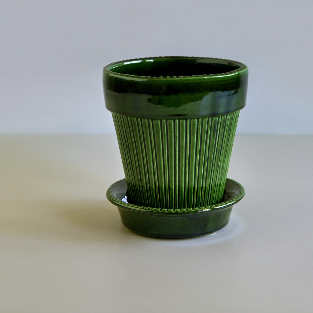 Bergs Potter Simona Pot - Glazed Green Emerald - The Lost + Found Department