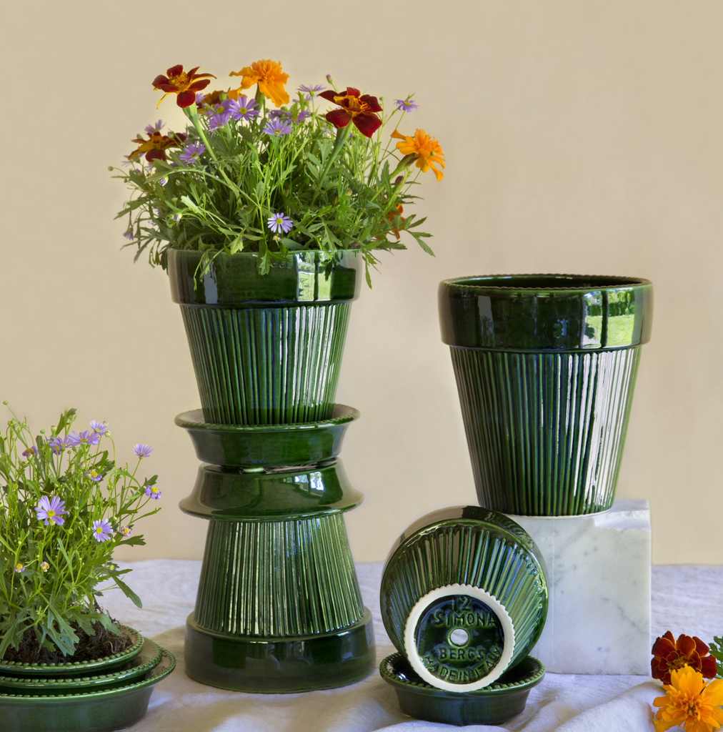 Bergs Potter Simona Pot - Glazed Green Emerald - The Lost + Found Department