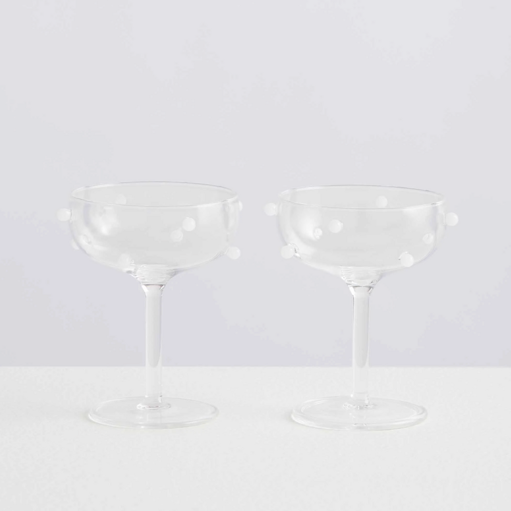 + Pomponette Champagne Coupes by Maison Balzac - The Lost + Found Department