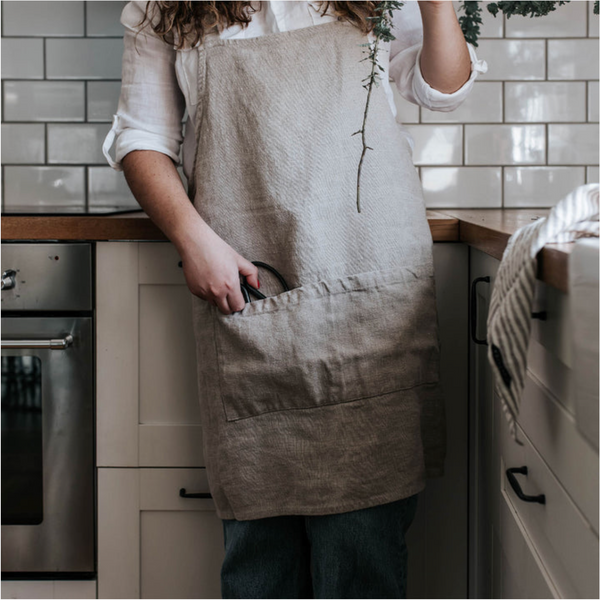 + Jude Linen Apron by Cultiver - The Lost + Found Department