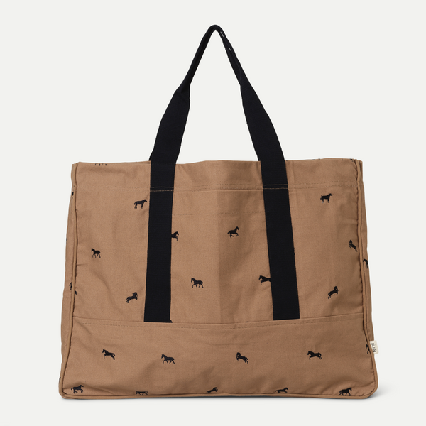 + Horse Embroidery Weekend Bag by Ferm Living - The Lost + Found Department