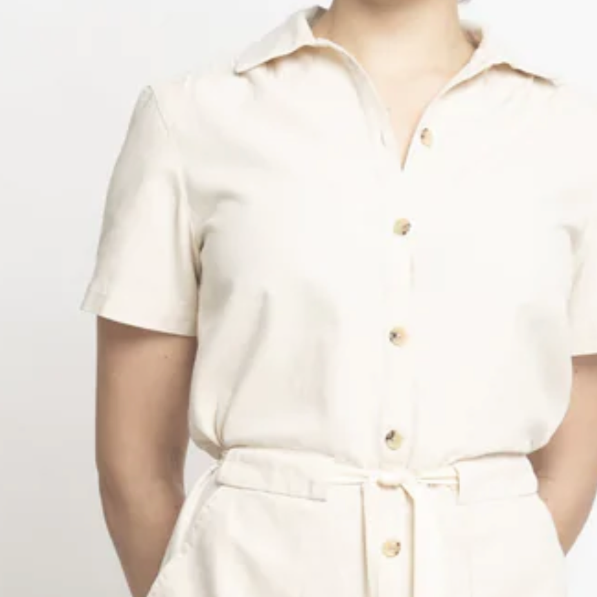 + Canvas Short Sleeve Jumpsuit - The Lost + Found Department
