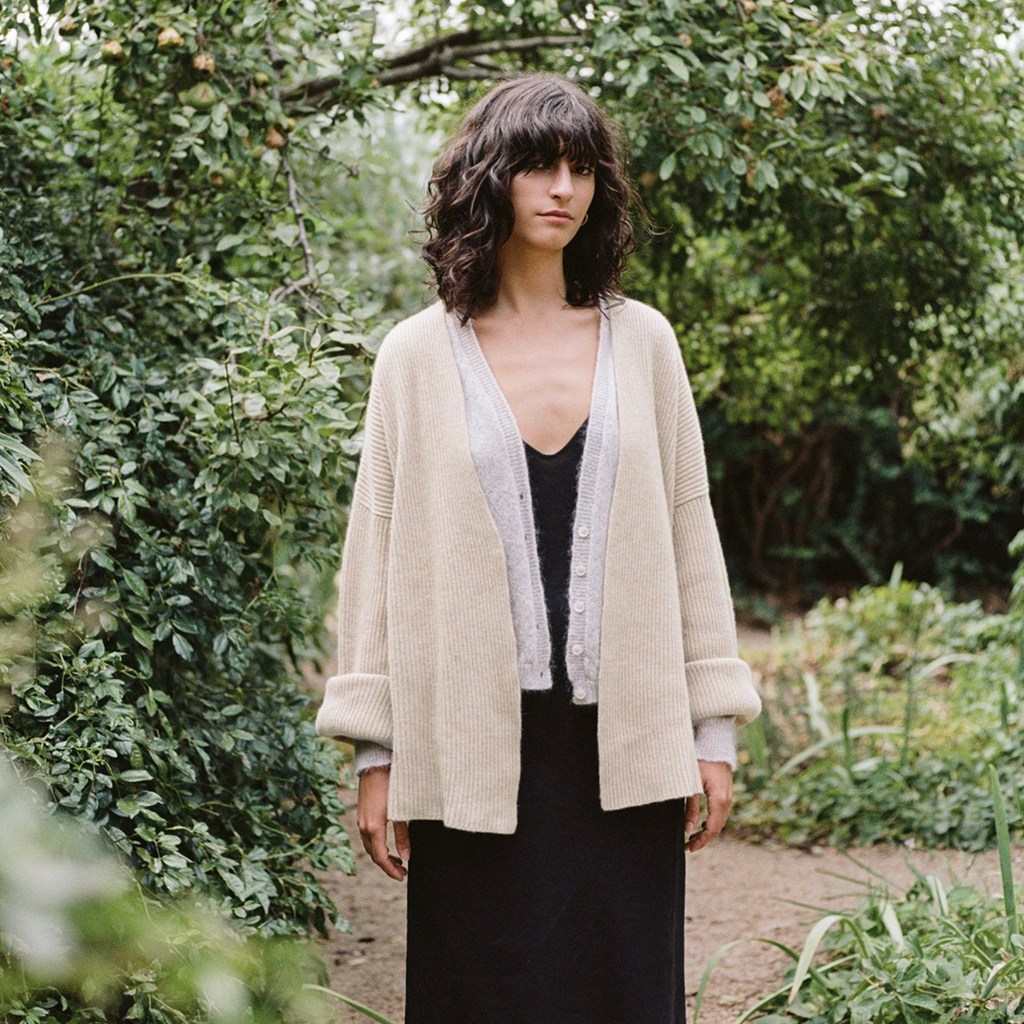 + Francie Luna Cardigan - Petite Ivory - The Lost + Found Department