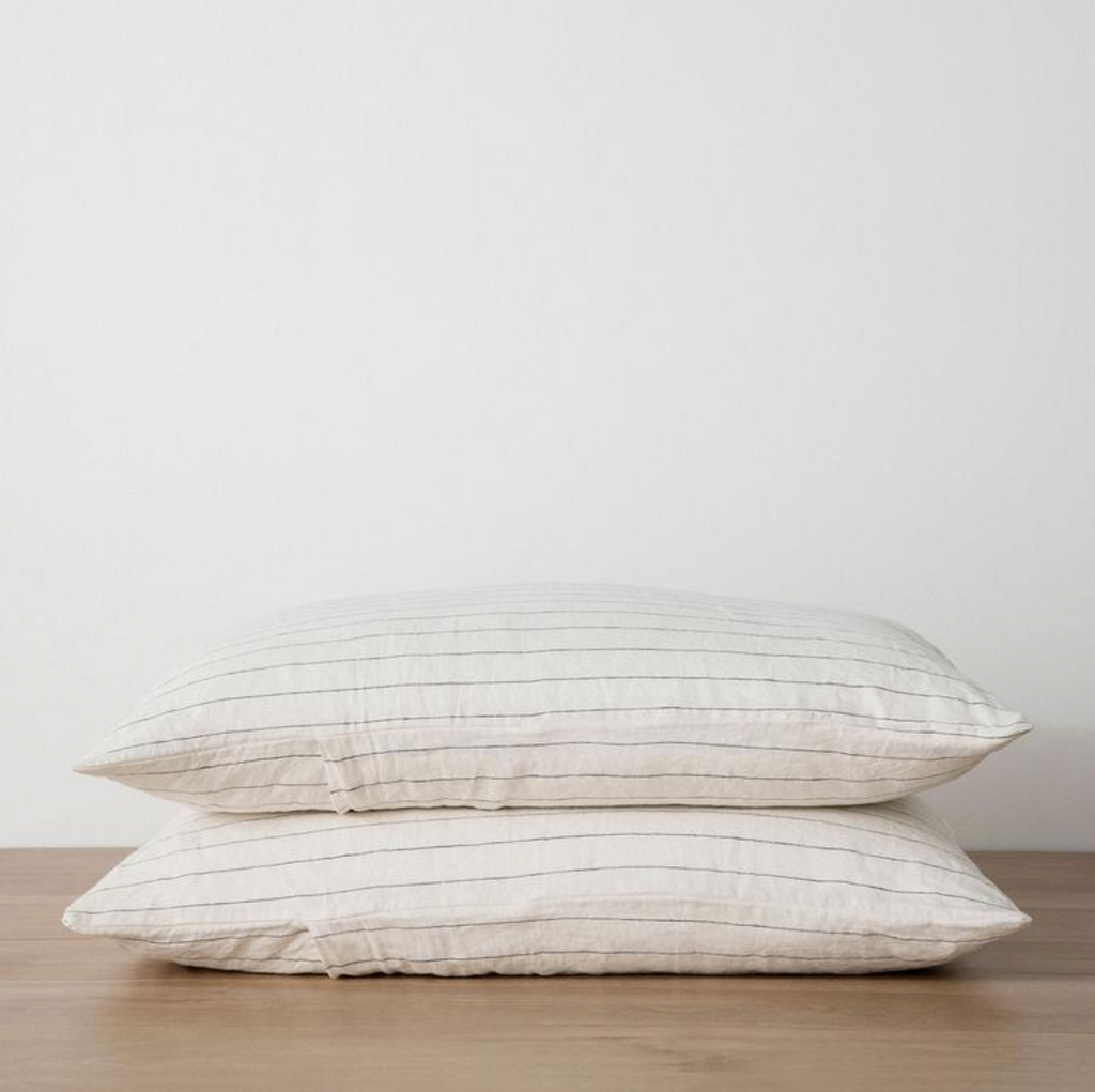 + Cultiver Linen Standard Pillowcase Set - The Lost + Found Department