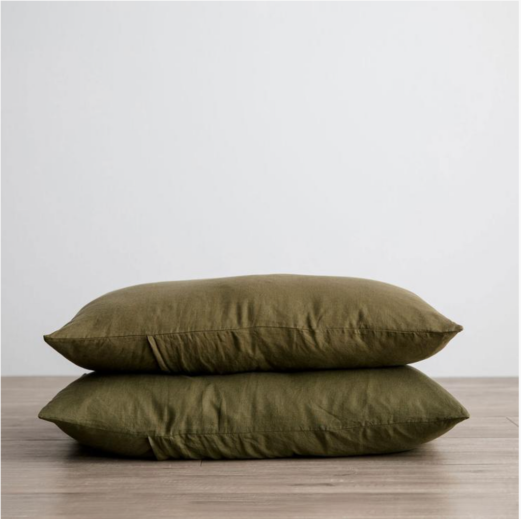 + Cultiver Linen Standard Pillowcase Set - The Lost + Found Department