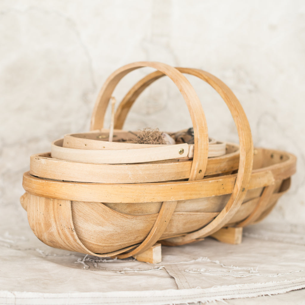 + Burgon & Ball Natural Wooden Trug - The Lost + Found Department