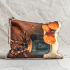 Swarm Canvas Painting Zip Clutch - Oranges - The Lost + Found Department