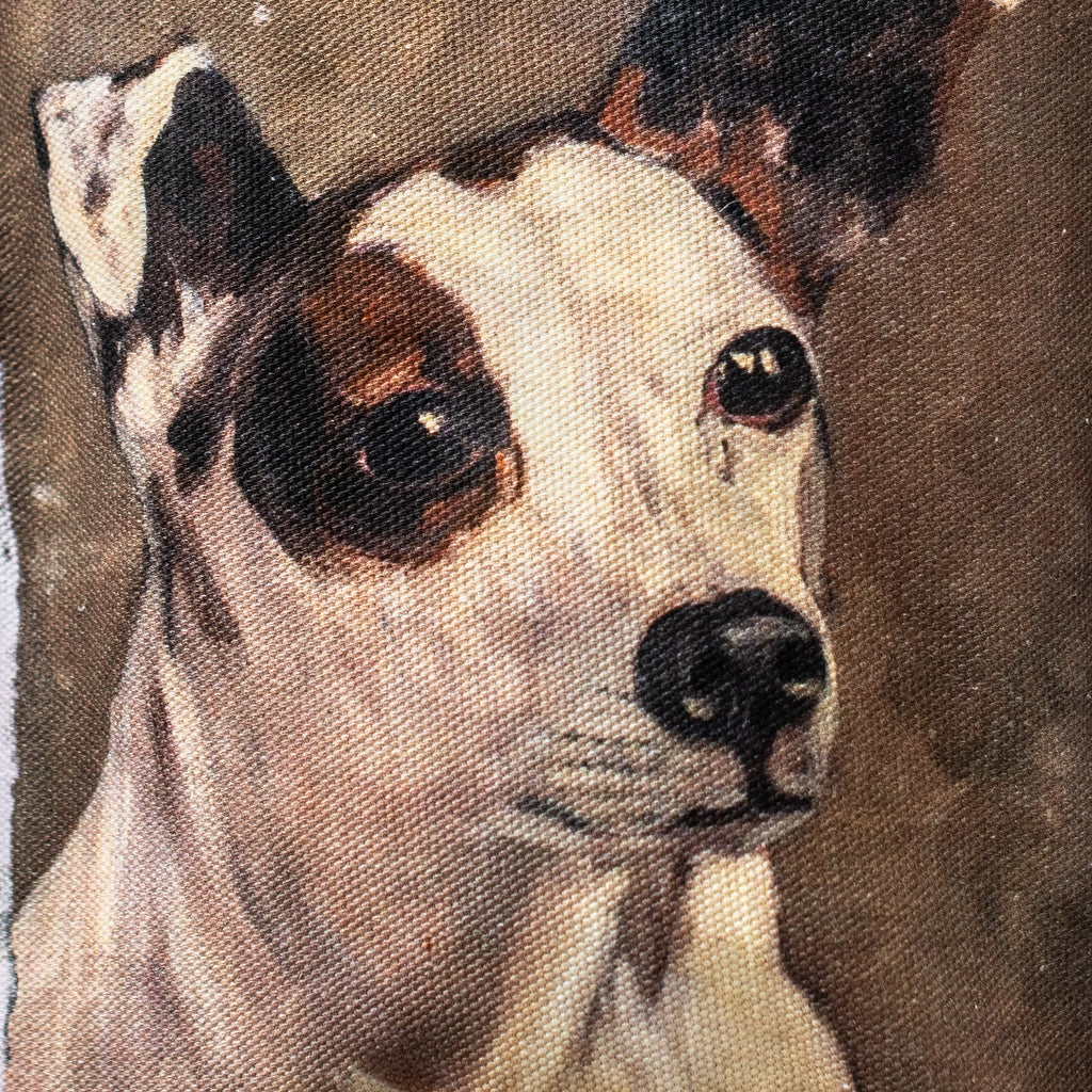 Swarm Canvas Painting Zip Clutch - Terrier - The Lost + Found Department