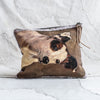 Swarm Canvas Painting Zip Clutch - Terrier - The Lost + Found Department