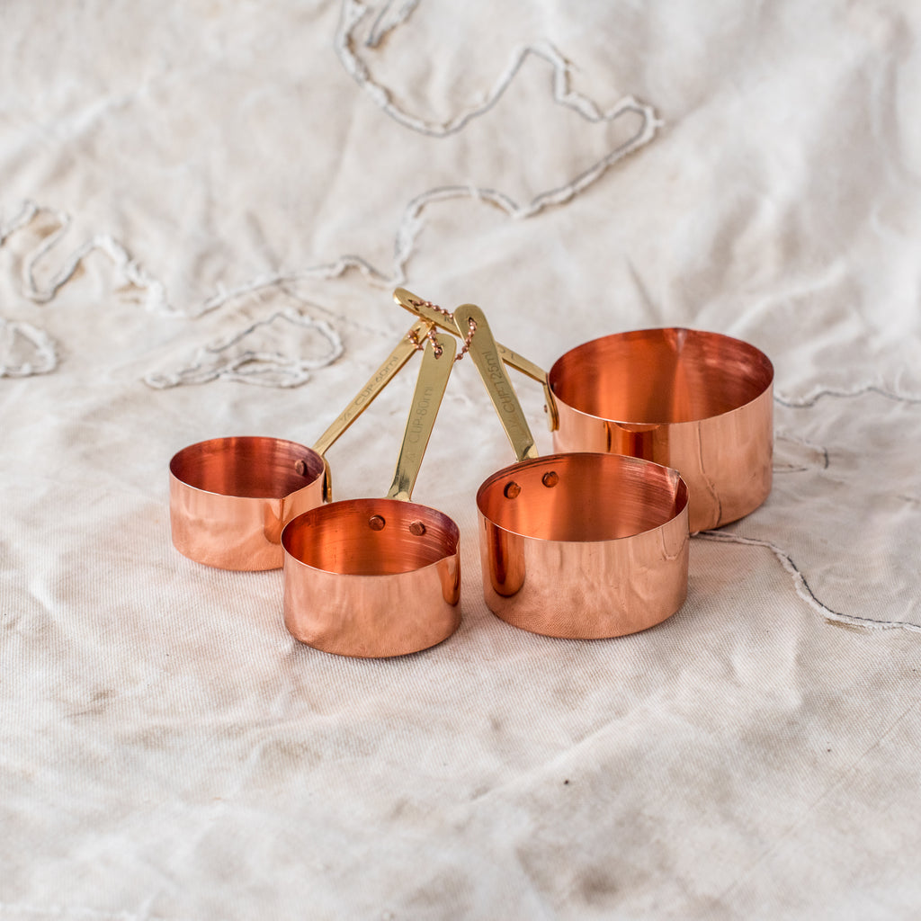 + Copper Plated Measuring Cups - The Lost + Found Department