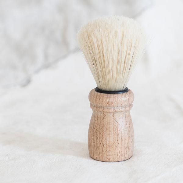 Shaving Brush - Beechwood - The Lost + Found Department