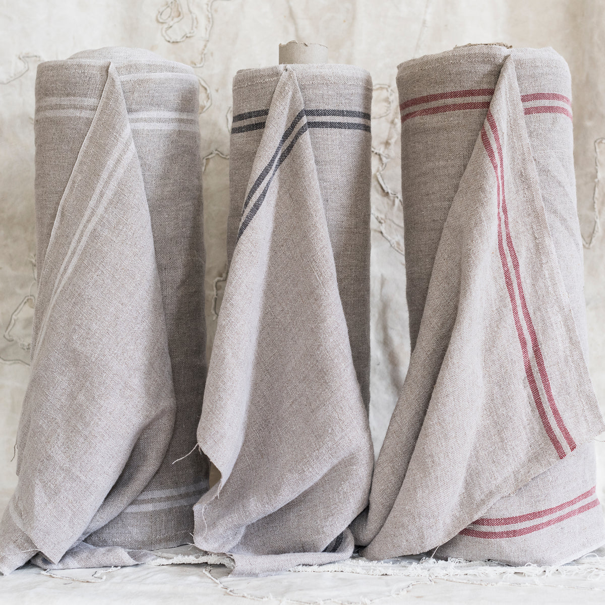 Linen Grain Sack Fabric / Mangle Cloth Fabric– The Lost + Found Department