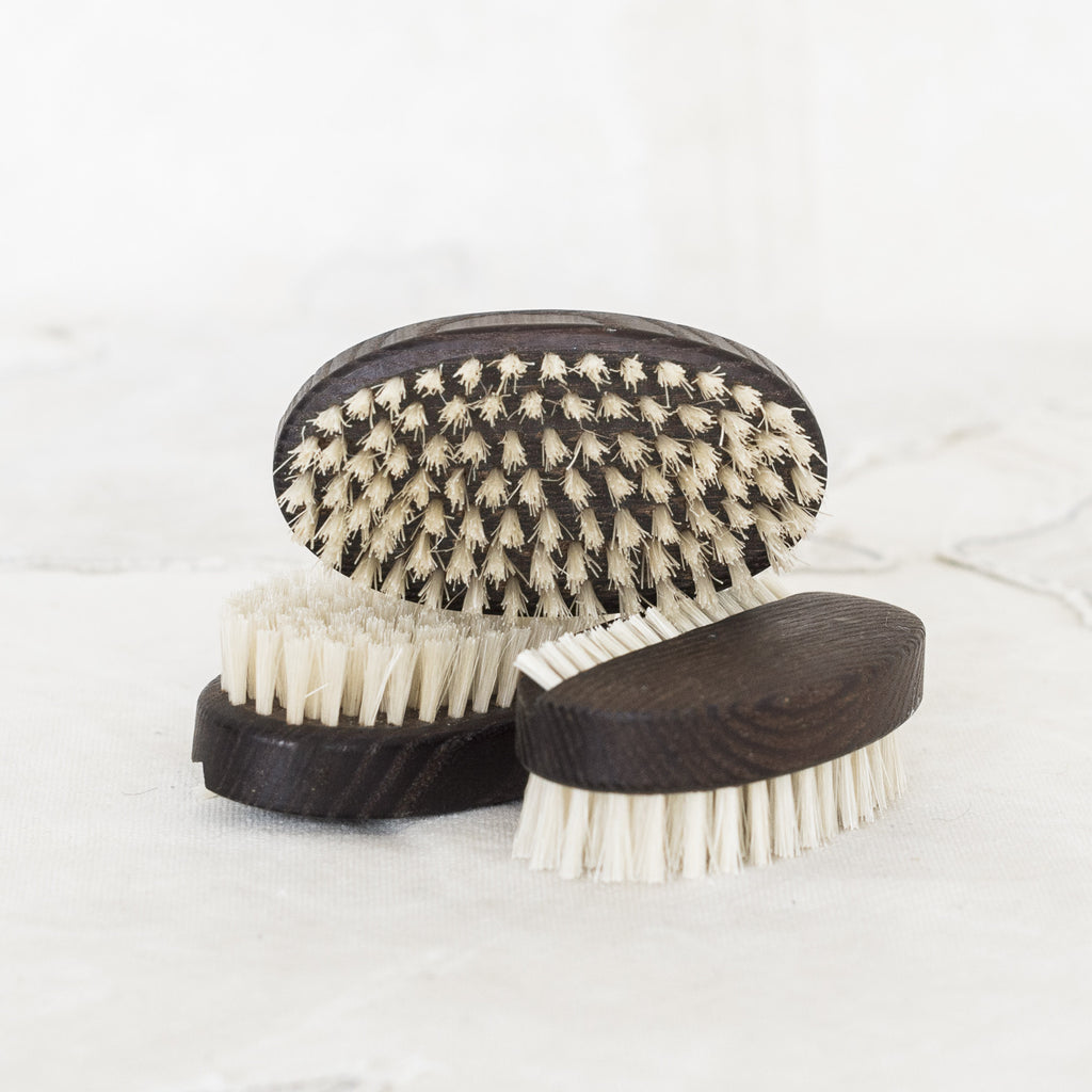 + Nail Brush - Oval Thermo Wood - The Lost + Found Department