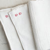 Vintage French Monogrammed Serviette - DD, Set Nº2 - The Lost + Found Department