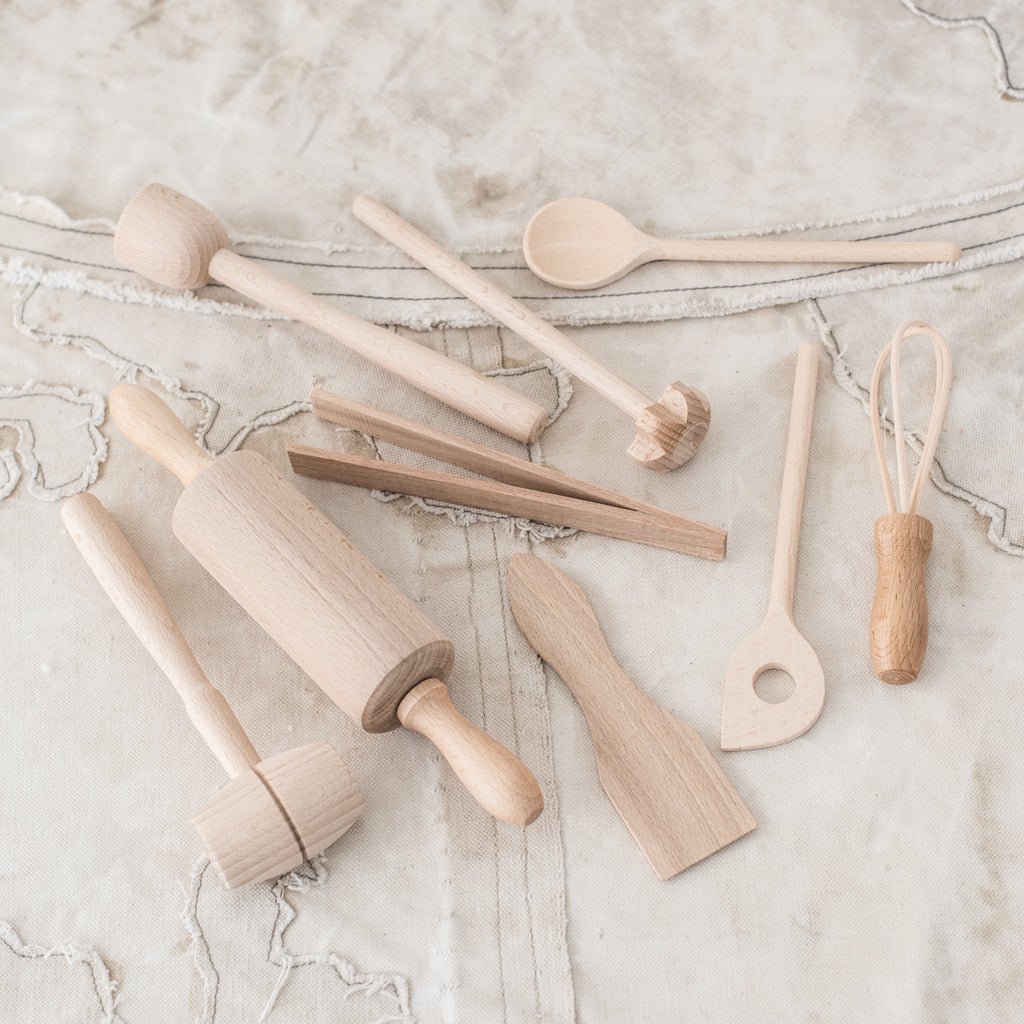 + Children's Wooden Cooking Set - The Lost + Found Department