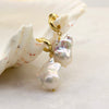 Baroque Freshwater Pearl Huggie Hoop - The Lost + Found Department