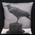 Belgian Linen Cushion - Raven on Hat (Limited Edition) - The Lost + Found Department
