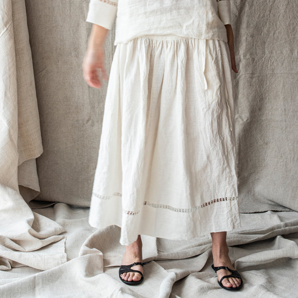 Gathered Skirts with Drawn Thread work by Loom - The Lost + Found Department