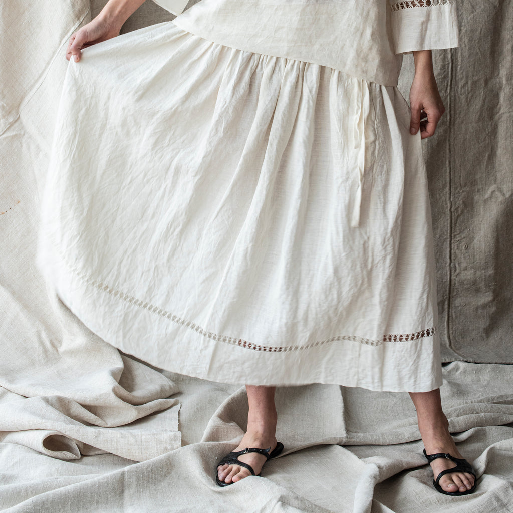Gathered Skirts with Drawn Thread work by Loom - The Lost + Found Department