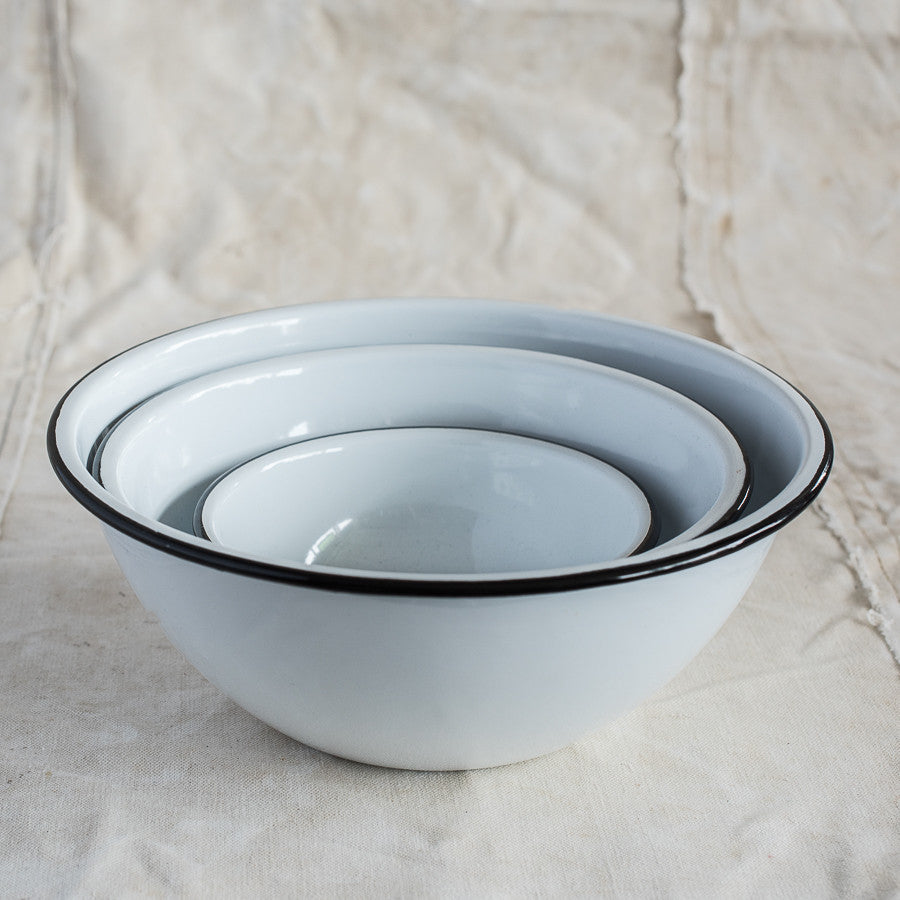 + Enamel Mixing Bowl Set - The Lost + Found Department