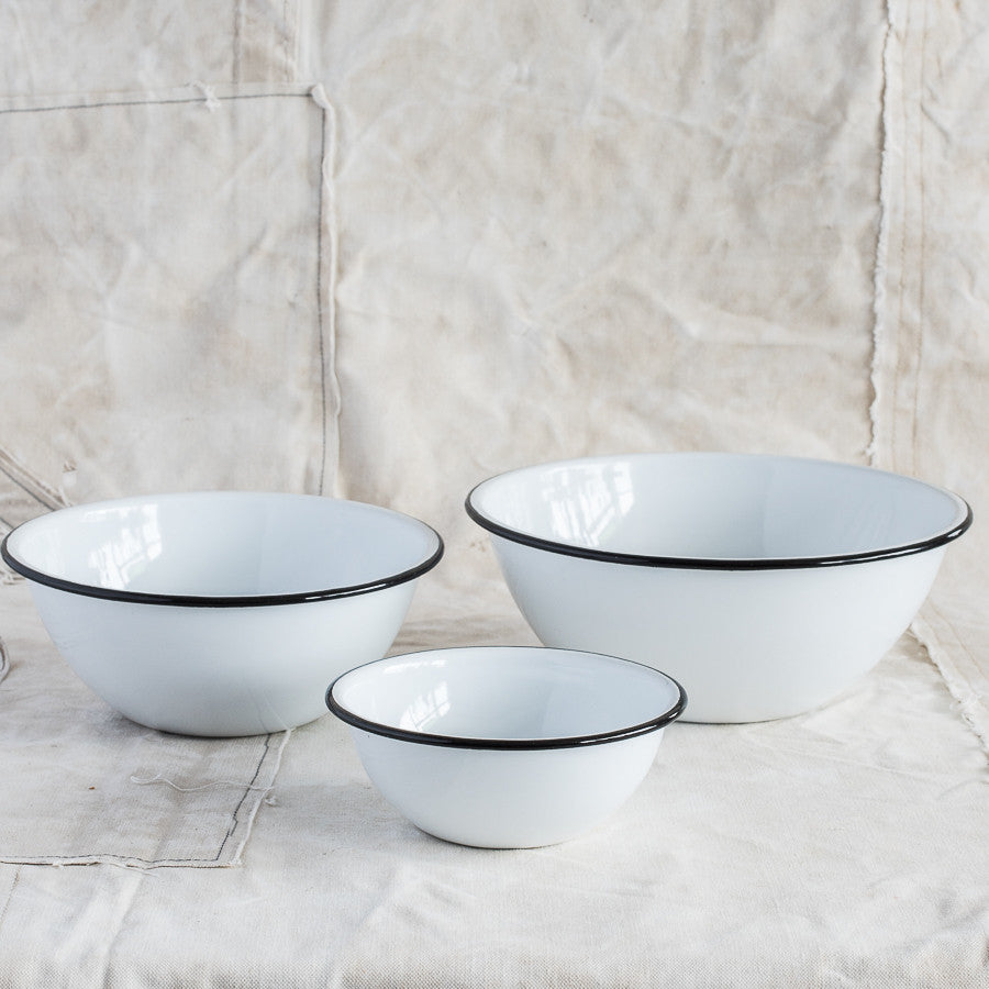 + Enamel Mixing Bowl Set - The Lost + Found Department